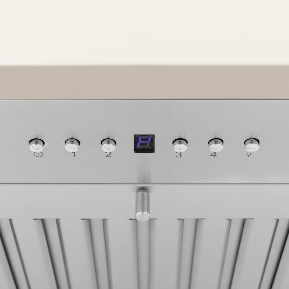 ZLINE 36 in. Ducted Vent Wooden Wall Mount Range Hood in Cottage White (KPTT-36)