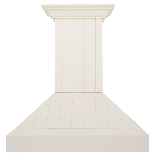 ZLINE 36 in. Ducted Vent Wooden Wall Mount Range Hood in Cottage White (KPTT-36)
