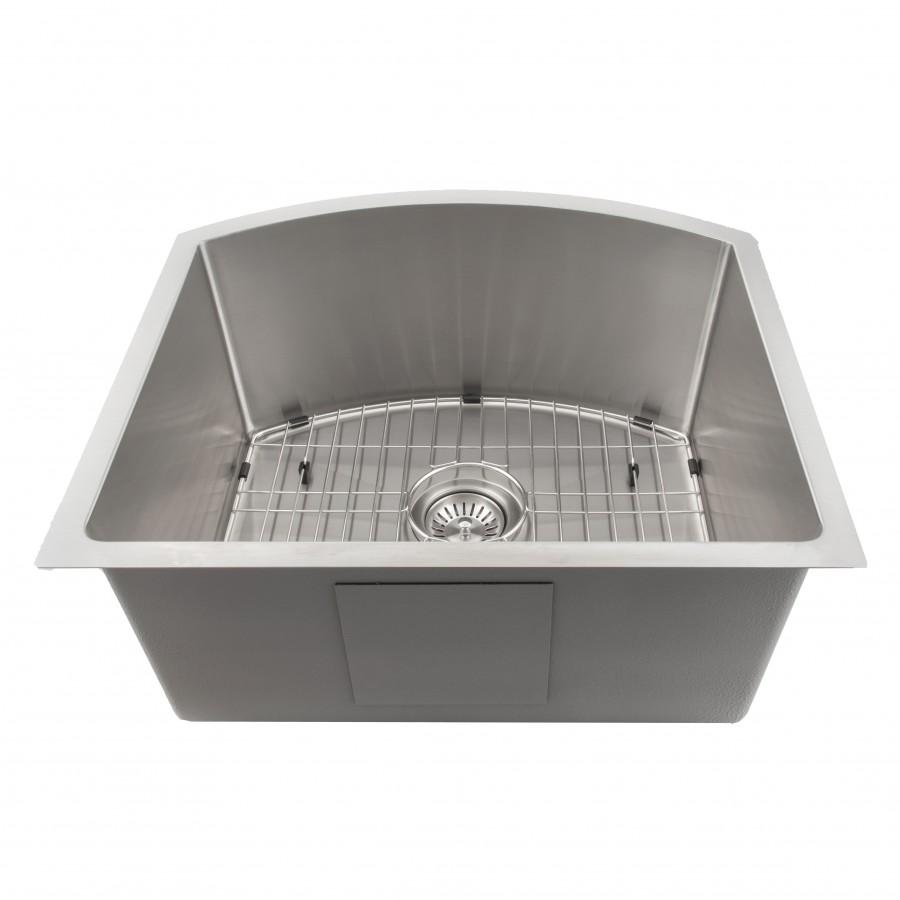 ZLINE Telluride 22 in. Undermount Single Bowl Stainless Steel Kitchen Sink with Bottom Grid (SCS-22) front.