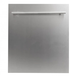 ZLINE 24 in. Top Control Dishwasher with Stainless Steel Panel and Modern Style Handle, 52dBa (DW-304-24) main image.