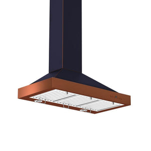 ZLINE 30 in. Convertible Vent Designer Series Wall Mount Range Hood in Oil-Rubbed Bronze with Copper Bands (KB2-BCXXX-30)