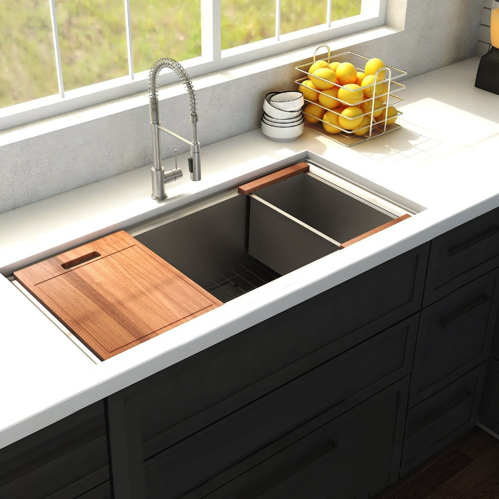 Garmisch 33" Undermount Scratch Resistant Kitchen Sink (SLS33S