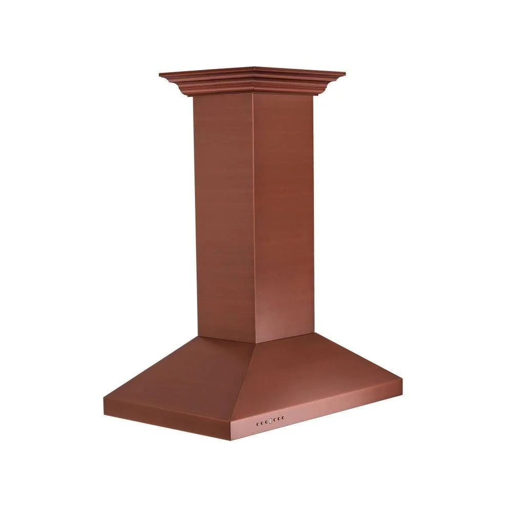 ZLINE 36 in. Designer Series Copper Island Mount Range Hood (8KL3iC-36) main image.
