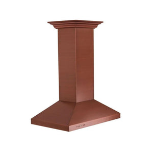 ZLINE 36 in. Designer Series Copper Island Mount Range Hood (8KL3iC-36) main image.