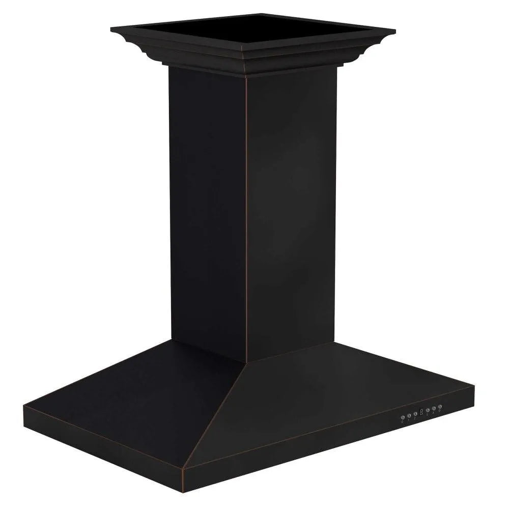 ZLINE 36 in. Designer Series Oil-Rubbed Bronze Island Mount Range Hood (8KL3iB-36) main image.