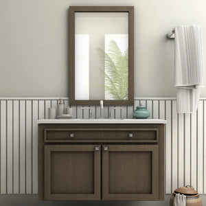 ZLINE El Dorado Widespread Bath Faucet in Chrome (ELD-BF-CH) on a luxury bathroom vanity, center.