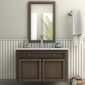 ZLINE Heavenly Single Handle Vessel Sink Bath Faucet in Chrome (HVN-BF-CH) on a luxury bathroom vanity, center.