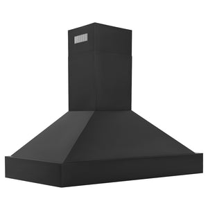 ZLINE 48 in. Ducted Vent Black Stainless Steel Wall Mount Range Hood (BS655N-48) side.