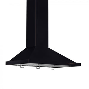 ZLINE 30 in. Designer Series Convertible Vent Wall Mount Range Hood in Oil-Rubbed Bronze (8KBB-30) main image.