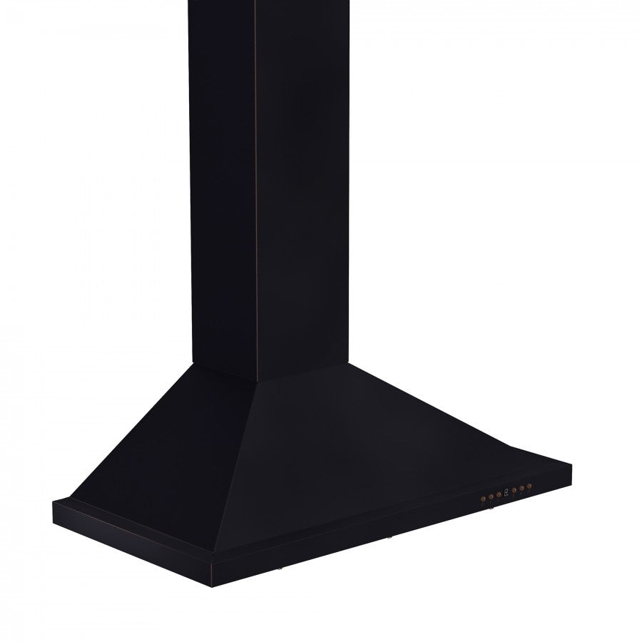 ZLINE 30 in. Designer Series Convertible Vent Wall Mount Range Hood in Oil-Rubbed Bronze (8KBB-30) side, top.