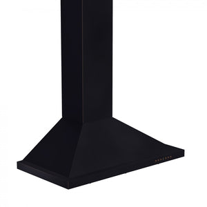 ZLINE 30 in. Designer Series Convertible Vent Wall Mount Range Hood in Oil-Rubbed Bronze (8KBB-30) side, top.