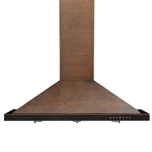 ZLINE 36 in. Designer Series Hand-Hammered Copper Convertible Vent Wall Mount Range Hood (8KBH-36)