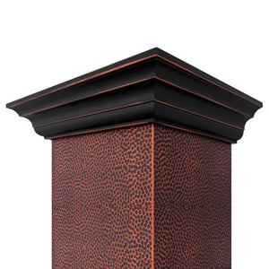 ZLINE 30 in. Convertible Vent Designer Series Wall Mount Range Hood in Hand-Hammered Copper and Oil-Rubbed Bronze (655-HBXXX-30)