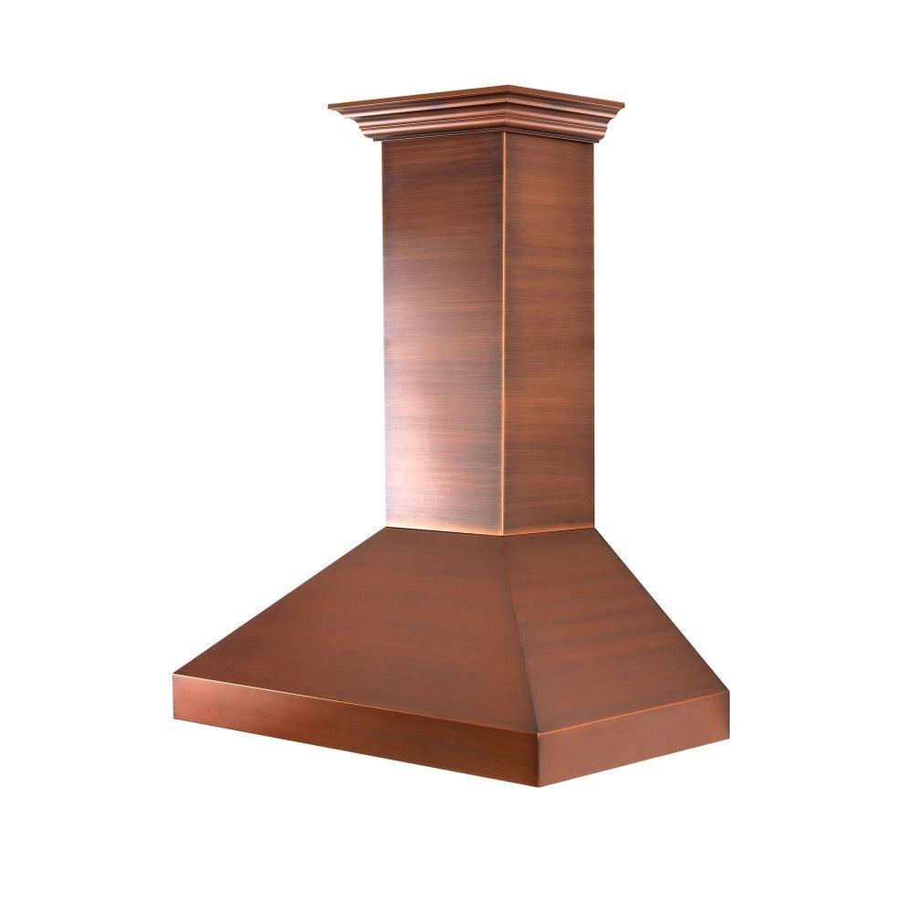 ZLINE 30 in. Designer Series Convertible Vent Wall Mount Range Hood in Copper (8667C-30)
