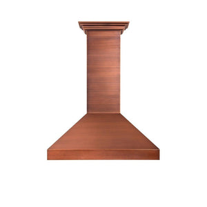 ZLINE 30 in. Designer Series Convertible Vent Wall Mount Range Hood in Copper (8667C-30)