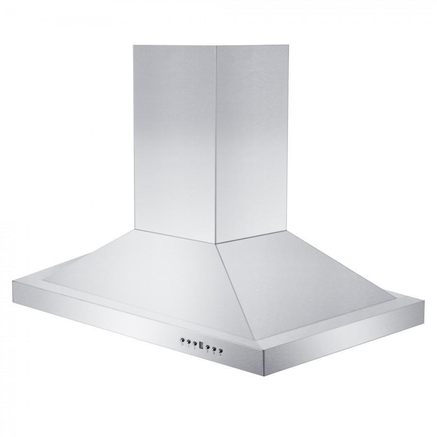 ZLINE 36 in. Ducted Island Mount Range Hood with Single Remote Blower in Stainless Steel (GL2i-RS-36-400)