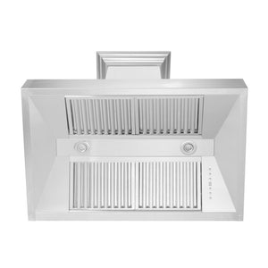 ZLINE Fingerprint Resistant Stainless Steel Range Hood (8654SN) under.