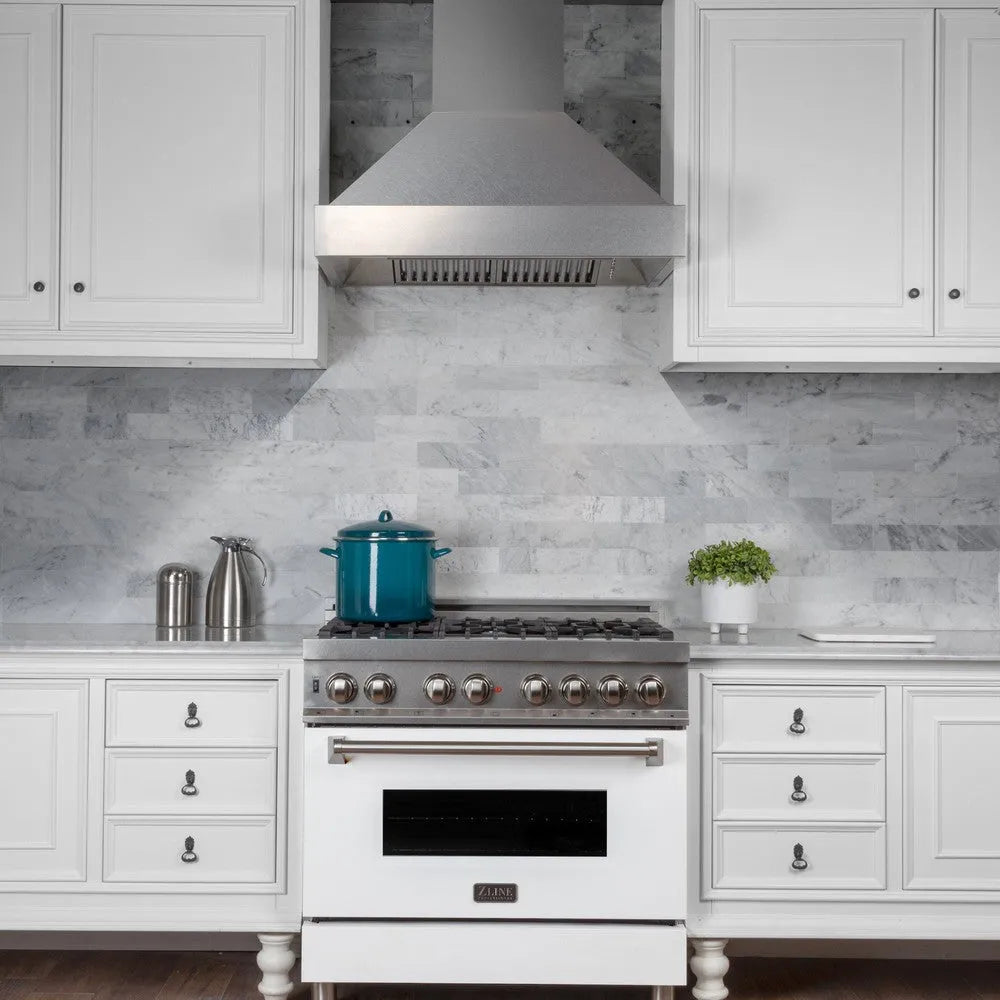 ZLINE 30 in. Satin Stainless Steel Wall Mount Range Hood (8654SN-30)