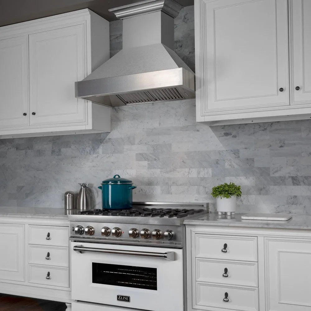 ZLINE 30 in. Satin Stainless Steel Wall Mount Range Hood (8654SN-30)