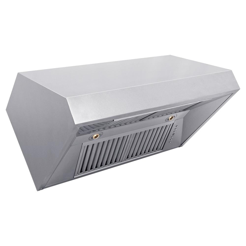 ZLINE 30 in. Satin Stainless Steel Convertible Vent Under Cabinet Range Hood (8685S-30) under.