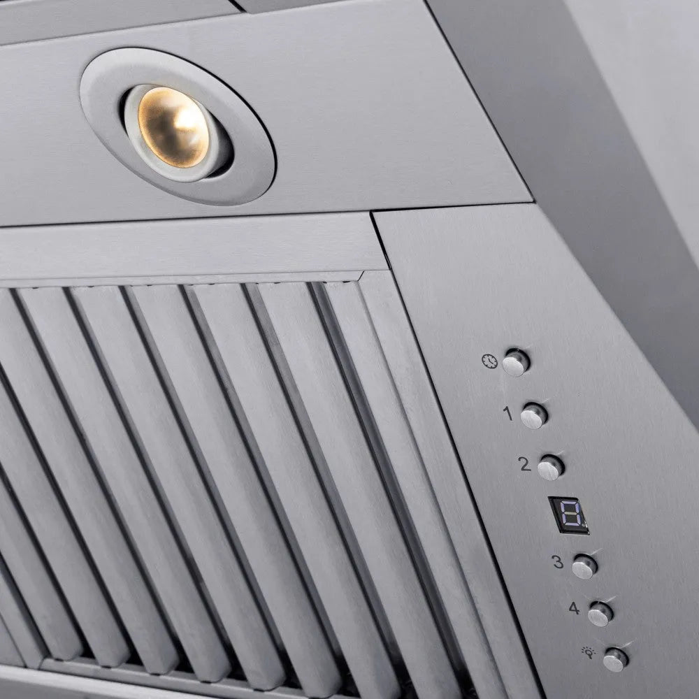 ZLINE 30 in. Satin Stainless Steel Convertible Vent Under Cabinet Range Hood (8685S-30) under.