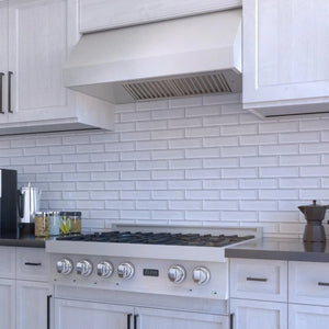 ZLINE 36 in. Satin Stainless Steel Convertible Vent Under Cabinet Range Hood (8685S-36) under.