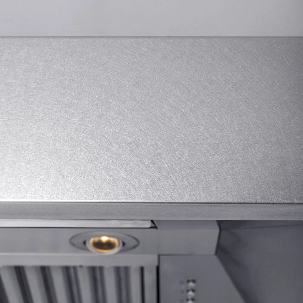 ZLINE 36 in. Satin Stainless Steel Convertible Vent Under Cabinet Range Hood (8685S-36) under.