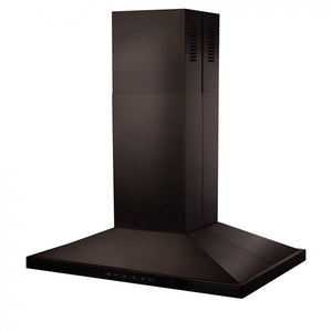 ZLINE 30 in. Convertible Vent Island Mount Range Hood in Black Stainless Steel (BSGL2iN-30)