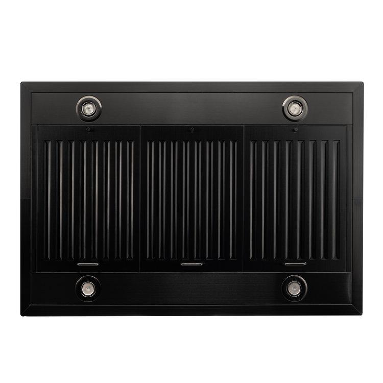 ZLINE 30 in. Convertible Vent Island Mount Range Hood in Black Stainless Steel (BSGL2iN-30)