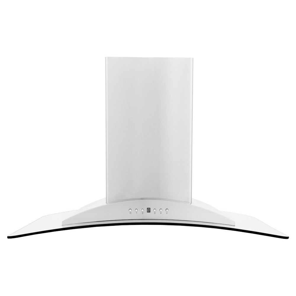 ZLINE 30 in. Convertible Vent Island Mount Range Hood in Stainless Steel and Glass (GL9i-30)