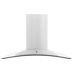 ZLINE 30 in. Convertible Vent Island Mount Range Hood in Stainless Steel and Glass (GL9i-30)
