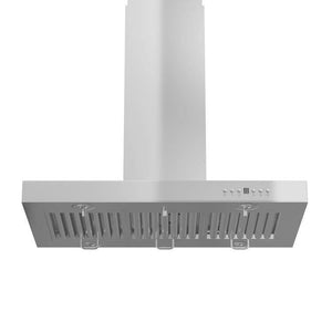 ZLINE 48 in. Convertible Vent Island Mount Range Hood in Stainless Steel (KE2i-48)