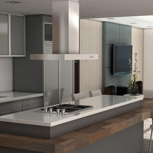 ZLINE 48 in. Convertible Vent Island Mount Range Hood in Stainless Steel (KE2i-48)