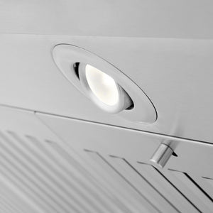 ZLINE 36 in. CrownSound™ Ducted Vent Island Mount Range Hood in Stainless Steel with Built-in Bluetooth Speakers (GL1iCRN-BT-36)