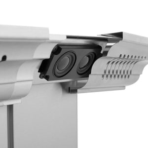 ZLINE 36 in. CrownSound™ Ducted Vent Island Mount Range Hood in Stainless Steel with Built-in Bluetooth Speakers (GL1iCRN-BT-36)