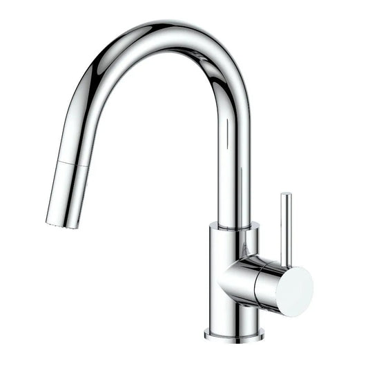 ZLINE Dante Pull Down Single Handle Kitchen Faucet in Chrome (DNT-KF-CH) main image.
