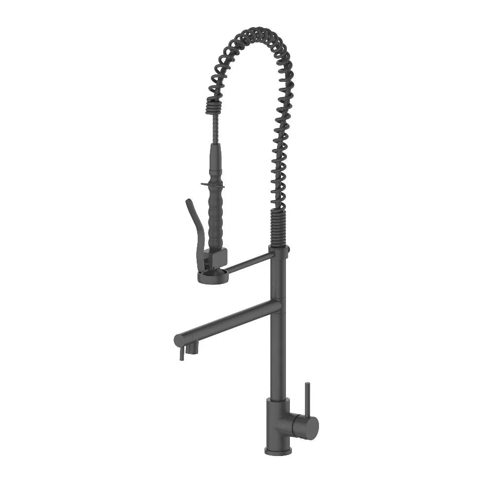 ZLINE Autograph Edition Van Gogh Pull Down Spring Kitchen Faucet with Pot Filler in Matte Black (VNG-KF-MB) main image.