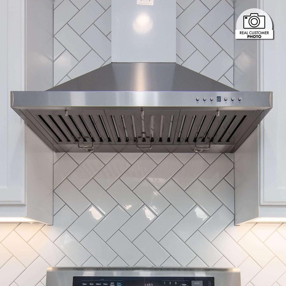 ZLINE 48 in. Convertible Vent Outdoor Approved Wall Mount Range Hood in Stainless Steel (KB-304-48)