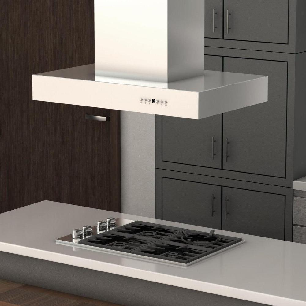 ZLINE 42 in. Ducted Outdoor Island Mount Range Hood in Stainless Steel (KECOMi-304-42)