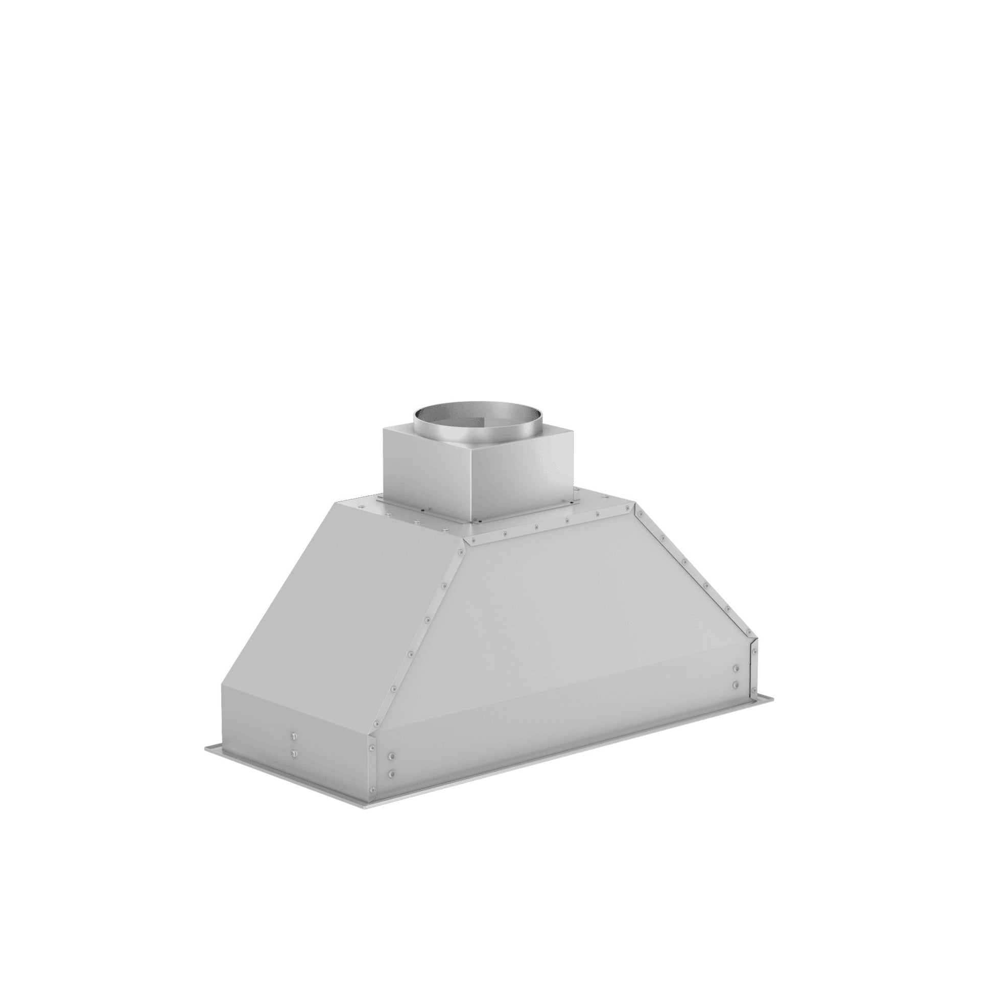 ZLINE Ducted Wall Mount Range Hood Insert in Outdoor Approved Stainless Steel (695-304) side, above.