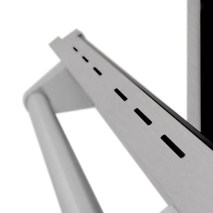 ZLINE 24 in. 2.8 cu. ft. Legacy Dual Fuel Range with Gas Cooktop and Electric Convection Oven in Satin Stainless Steel with 4 Brass Burners (RAS-SN-BR-24)