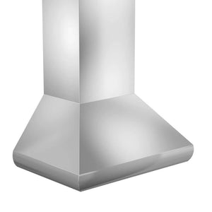 ZLINE Professional Ducted Wall Mount Range Hood in Stainless Steel (687) side, above.