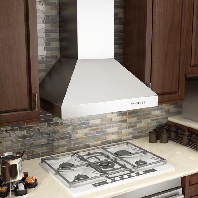 ZLINE 42 in. Professional Ducted Wall Mount Range Hood in Stainless Steel (697-42)