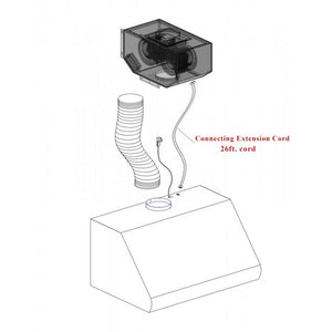ZLINE 40 in. Remote Blower Ducted Range Hood Insert in Stainless Steel (695-RD-40)