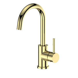 ZLINE Autograph Edition Renoir Single Handle Kitchen Faucet in Polished Gold (REN-KF-PG) main image.