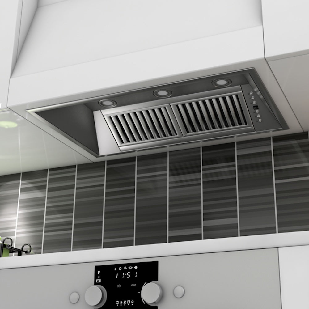 ZLINE 40 in. Ducted Wall Mount Range Hood Insert in Stainless Steel (721-40)