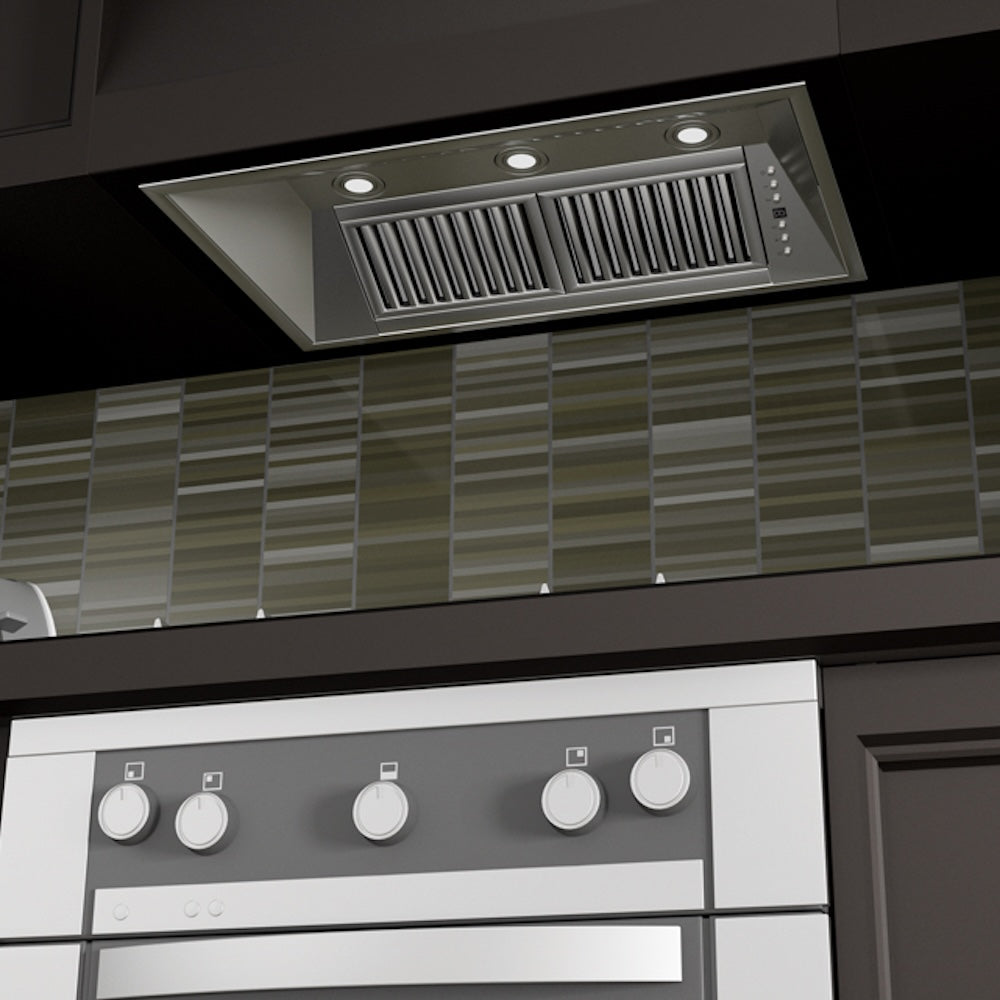 ZLINE 40 in. Ducted Wall Mount Range Hood Insert in Stainless Steel (721-40)