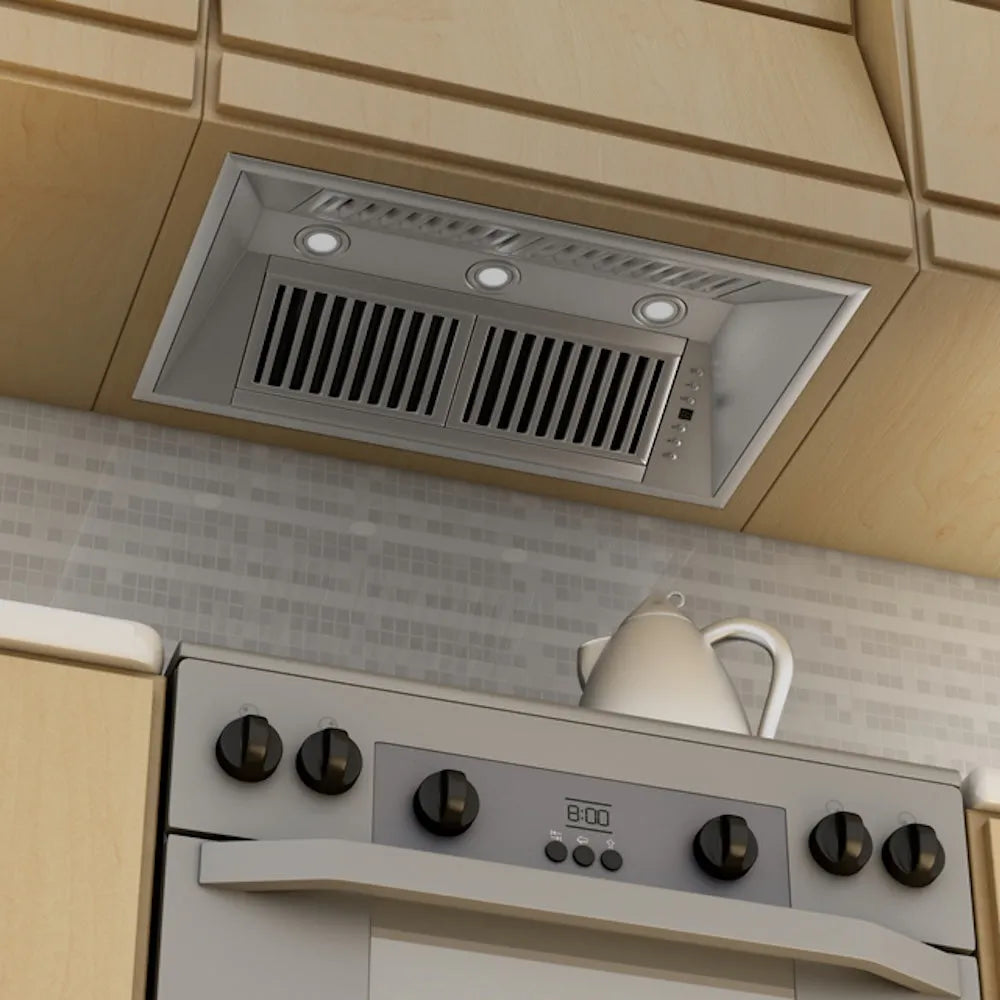 ZLINE 40 in. Ducted Wall Mount Range Hood Insert in Stainless Steel (721-40)