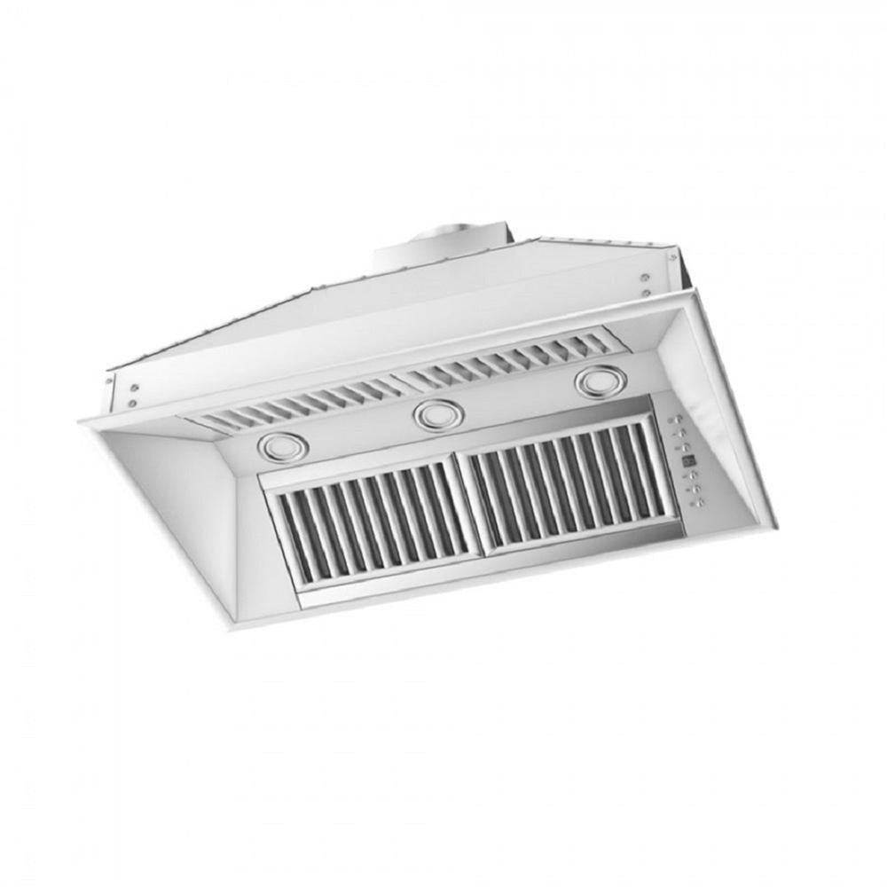 ZLINE 34 in. Ducted Island Mount Range Hood Insert in Stainless Steel (824i-34)