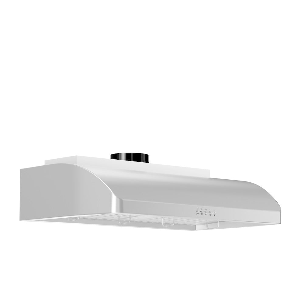 ZLINE 36 in. Ducted Under Cabinet Range Hood in Stainless Steel (625-36) side.
